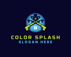 Housekeeping Pressure Wash  logo design