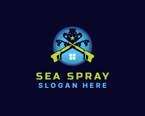 Housekeeping Pressure Wash  logo design