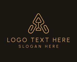 Investor - Tech Logistics Letter A logo design