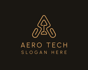 Tech Logistics Letter A  logo design