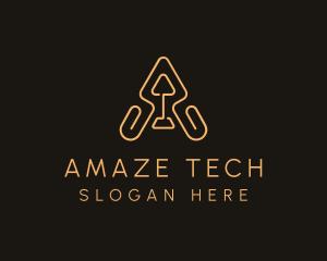 Tech Logistics Letter A  logo design