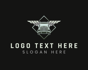 Automotive - Truck Wings Logistics logo design