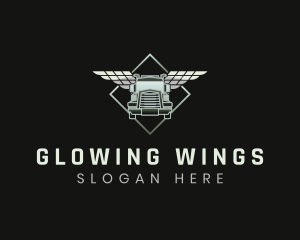 Truck Wings Logistics logo design