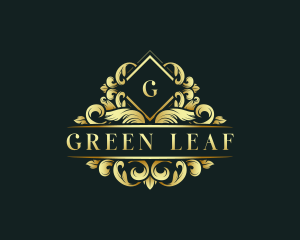 Elegant Botanical Wreath logo design