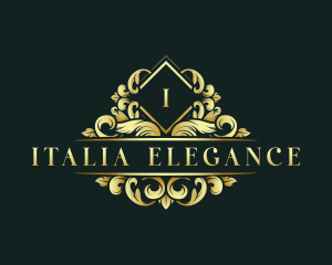 Elegant Botanical Wreath logo design