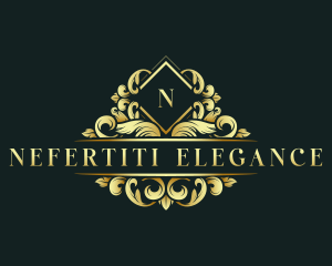 Elegant Botanical Wreath logo design