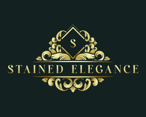 Elegant Botanical Wreath logo design