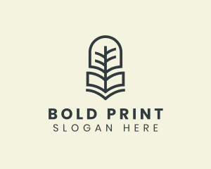 Book Tree Printing logo design