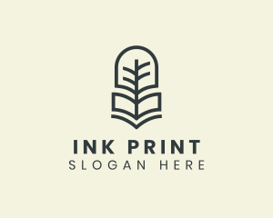 Book Tree Printing logo design