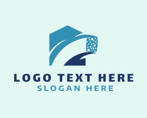 Clean - Sponge Clean Housekeeping logo design