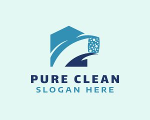 Sponge Clean Housekeeping  logo design