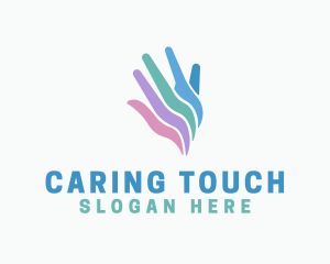 Compassion - Colorful Hand Charity logo design