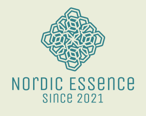 Nordic - Cube Pattern Decor logo design