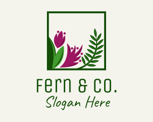 Fern - Natural Flower Fern logo design