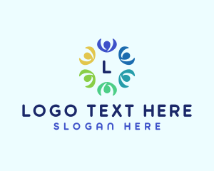 People Community Support logo design