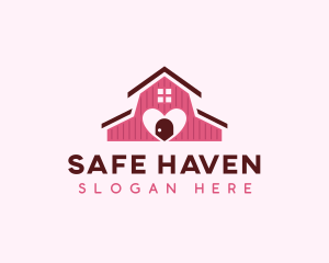 Shelter - Shelter Heart Home logo design
