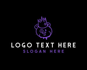 Hip Hop - Graffiti Teddy Bear logo design