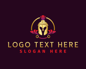  Gladiator Spartan Warrior logo design