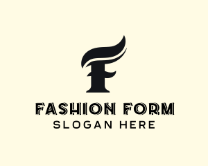 Fashion Accessory Stylist Letter F logo design