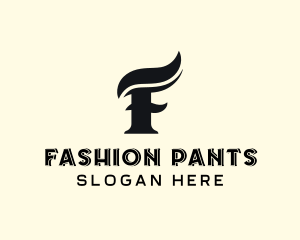 Fashion Accessory Stylist Letter F logo design