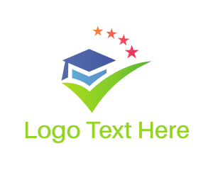 Teach - Academic Graduation Hat logo design