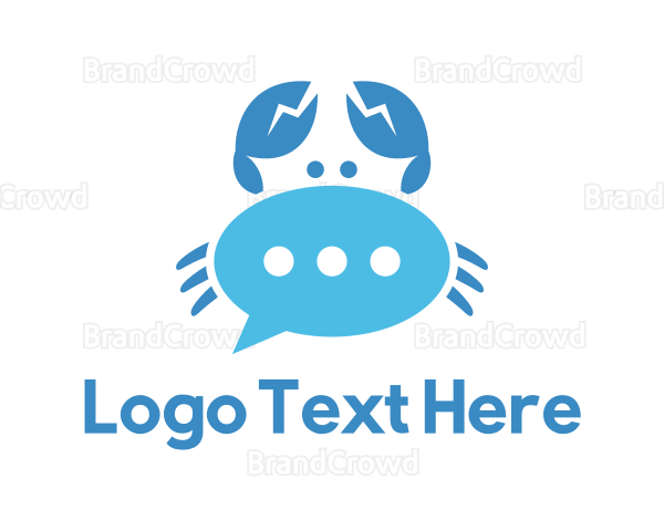 Blue Crab Chat Logo