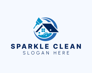 Cleaning - House Sanitation Cleaning logo design