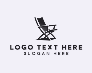 Home Staging - Folding Chair Furniture logo design