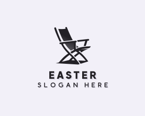 Interior - Folding Chair Furniture logo design