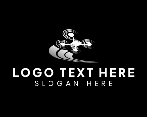 Vlogger - Aerial Drone Technology logo design
