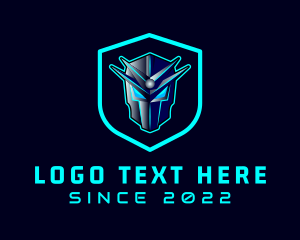 Information Technology - Gaming Technology Robot logo design
