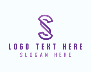 Advertisting - Creative Media Technology Letter S logo design