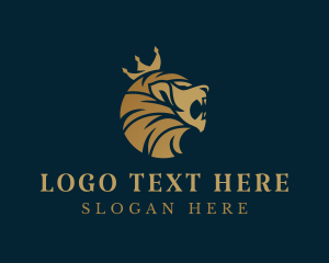 Deluxe - Lion Royal King logo design