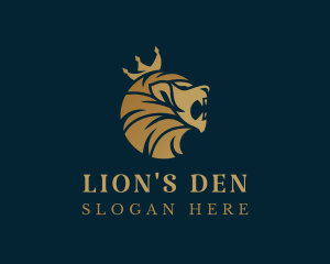 Lion Royal King logo design