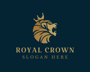 King - Lion Royal King logo design
