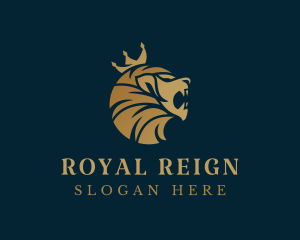 Lion Royal King logo design