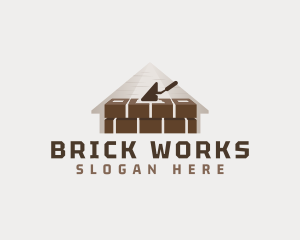 Masonry  Brick Construction logo design