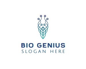 Biotechnology - Leaf Biotechnology Experiment logo design