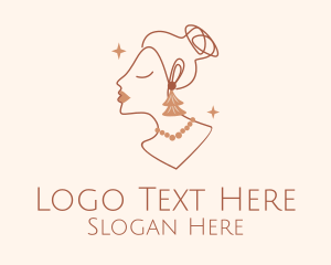 Glam - Earrings Accessory Boutique logo design