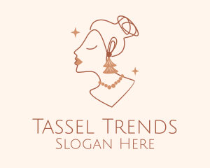 Tassel - Earrings Accessory Boutique logo design