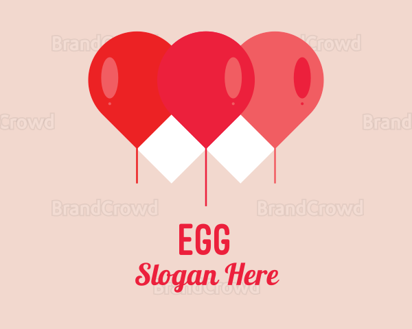 Valentine Red Balloon Logo