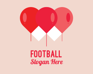 Valentine - Valentine Red Balloon logo design