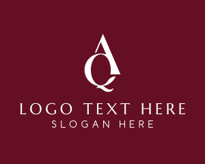 Monogram - Stylish Studio Letter QA logo design