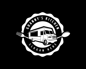 Food Truck Vehicle logo design