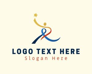 Success - Ribbon Star Run logo design