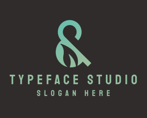 Font - Leaf Ampersand Font logo design