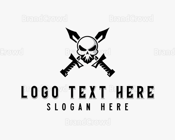 Skull Blade Weapon Logo