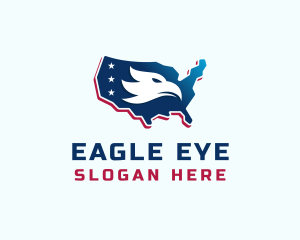 American Eagle Map logo design