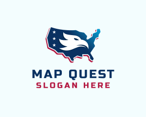 American Eagle Map logo design