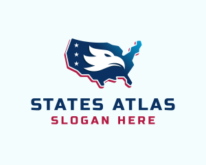 American Eagle Map logo design